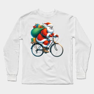 Santa Delivering Gifts Long Sleeve T-Shirt